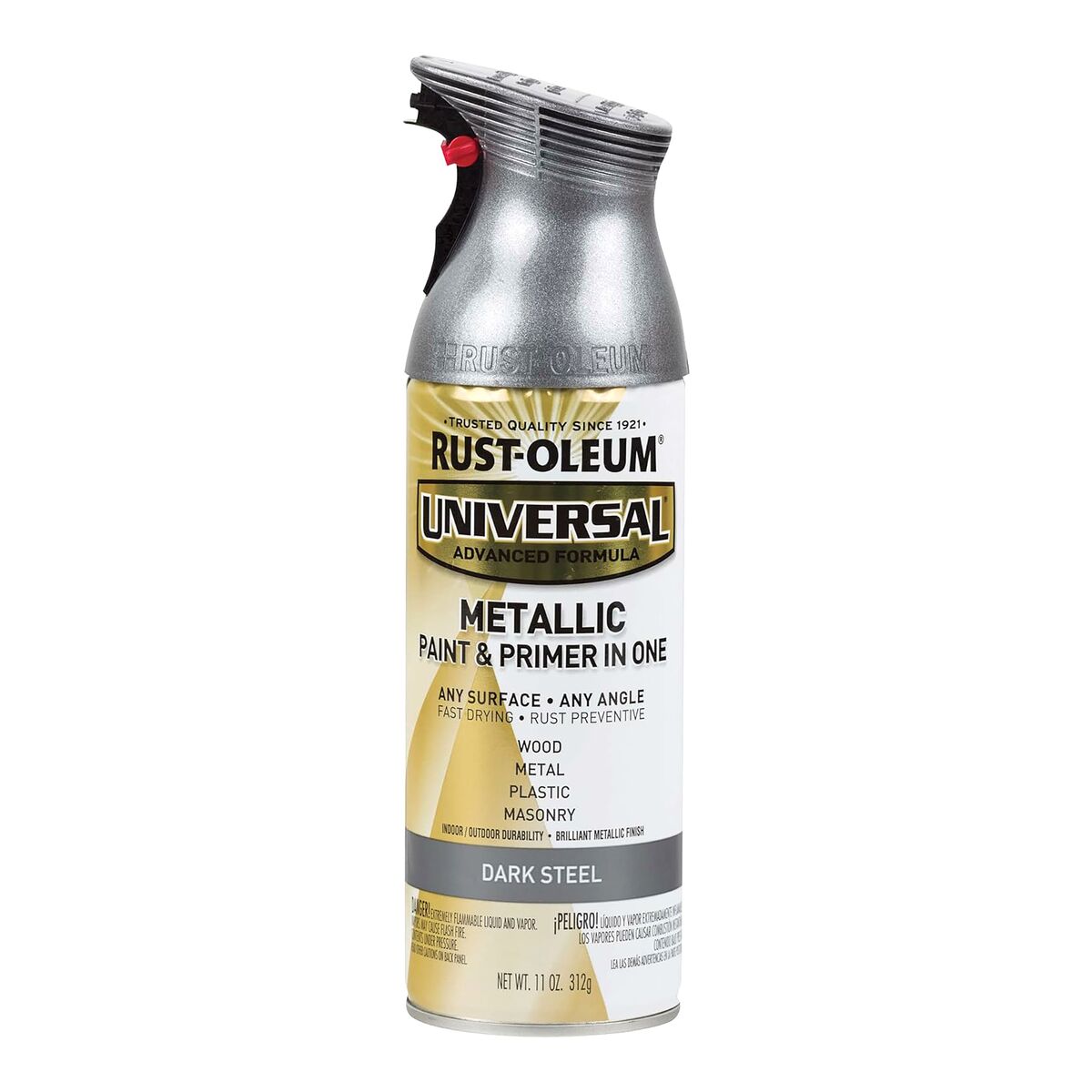 RustOleum Universal Fast Drying All Surface Metallic Spray Paint Dark Steel 11oz Spray Paints